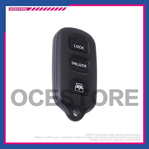 OCESTORE HYQ12BAN Car Key Fob Keyless Control Entry Remote HYQ12BBX 4 Button Vehicles Replacement Compatible with 4RUNNER Sequoia HYQ1512Y