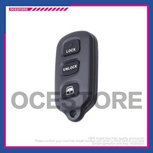 OCESTORE HYQ12BAN Car Key Fob Keyless Control Entry Remote HYQ12BBX 4 Button Vehicles Replacement Compatible with 4RUNNER Sequoia HYQ1512Y