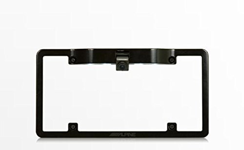 Alpine KTX-C10LP License Plate Frame with Alpine HCE-C1100 HDR Back Up Camera