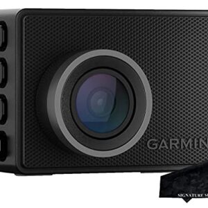 Garmin Dash Cam 47, 1080p, 140-degree FOV, Remotely Monitor Your Vehicle and Signature Series Cloth