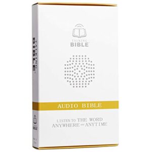 Talking Bible - Electronic Holy Bible Audio Player in English for Seniors, Kids and The Blind, Solar Powered, KJV (King James Version), Black