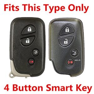 RPKEY Leather Keyless Entry Remote Control Key Fob Cover Case Protector Replacement Fit for Lexus ES350 GS300 GS350 GS430 GS450h ISC IS250 IS350 LS460 LS600h HYQ14AAB 89904-50380 89904-30270