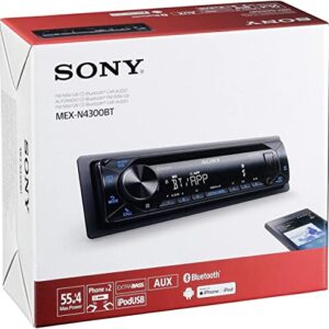 Sony MEX-N4200BT Single-Din in-Dash Built-in Bluetooth CD / MP3, AM/FM Front USB, Auxiliary, Pandora, Spotify, iHeartRadio, iPod / iPhone and Android Controls Car Stereo Receiver