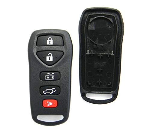 Replacement Case Compatible With 2004-2009 Nissan Quest 6-Button Key Fob Remote (FCC ID: KBRASTU51, P/N: 28268-5Z200)