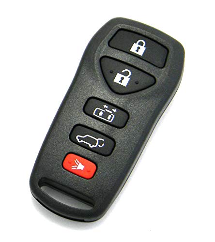 Replacement Case Compatible With 2004-2009 Nissan Quest 6-Button Key Fob Remote (FCC ID: KBRASTU51, P/N: 28268-5Z200)