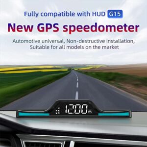 ACECAR Digital GPS Speedometer, Car Universal Heads Up Display, Large LCD Display HUD with MPH Speed Compass Fatigued Driving Alert Overspeed Alarm Trip Meter for All Vehicle