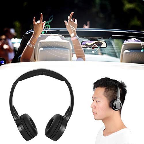 Wireless Car Headphones, 2 Channel IR Wireless Headphones for Kids, in Car Wireless DVD Headphones