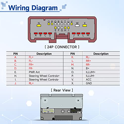 Bingfu Wiring Harness for Select 01-19 Mazda Fiat Vehicle Models Aftermarket Car Stereo Radio Wire Harnesses XC31