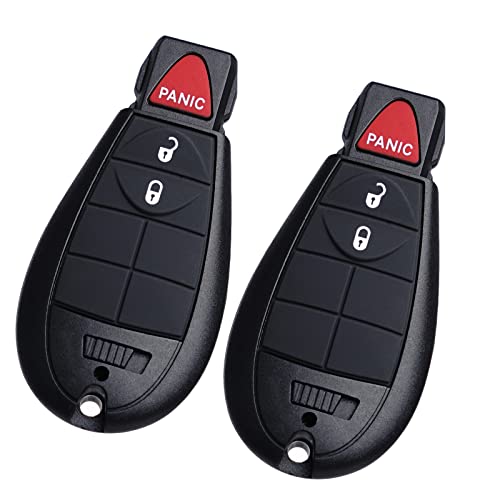 Key Fob FOBIK Replacement Fits for Dodge Ram 1500 2500 3500 2009 2010 2011 2012 Journey Challenger Grand Caravan Chrysler Town and Country Jeep Grand Cherokee Commander Keyless Entry Remote Control