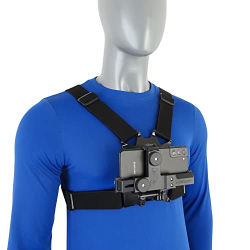 STUNTMAN Chest Mount for Smartphones - Compatible with iPhone, Samsung, Motorola, LG, Sony and Other Smartphones