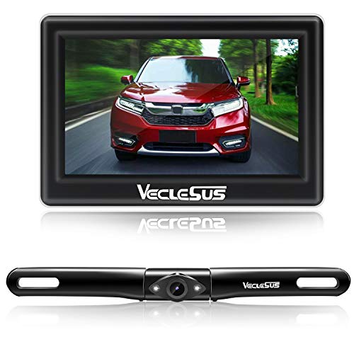 VECLESUS VM1 1080P Wired Car Backup Camera Kit, Continuous or Reverse Viewing Optional, 4.3” Car Monitor with Waterproof Night Vision HD Backup Camera for Cars, Pickups, SUVs, Vans, Sedans, Trucks