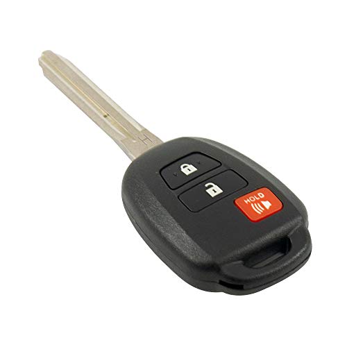 Keyless2Go Replacement for 3 Button Remote for Head Key HYQ12BDM / 89070-52F50 / 89070-42820 H Chip