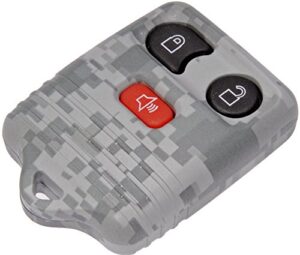 dorman 13625gyc keyless entry transmitter cover compatible with select models, gray digital camouflage