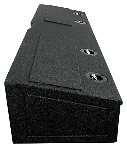 Rockville Quad 8" Sub Box for 2009-2020 Ford F150 Super Crew+2017-2020 F250/350