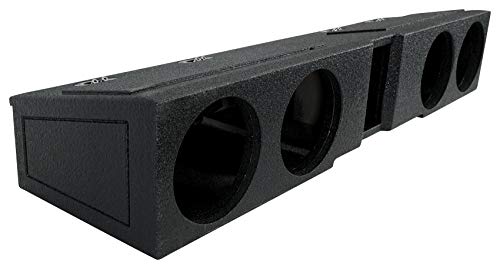 Rockville Quad 8" Sub Box for 2009-2020 Ford F150 Super Crew+2017-2020 F250/350