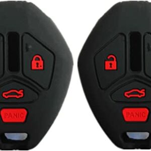 Smart Key Fob Covers Case Compatible with Mitsubishi Eclipse Endeavor Galant Lancer Outlander