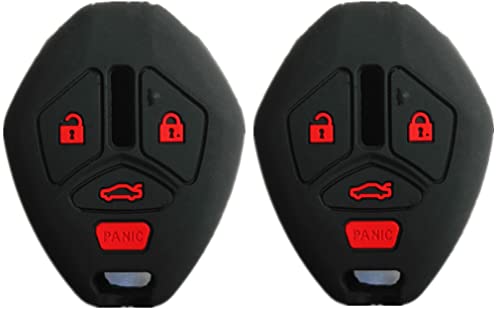 Smart Key Fob Covers Case Compatible with Mitsubishi Eclipse Endeavor Galant Lancer Outlander