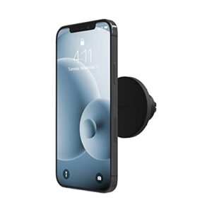 mophie snap vent mount – magnetic car mount compatible with any smartphone – made for smartphones, iphone, google pixel, samsung galaxy, qi-enabled devices – black