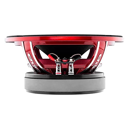 DS18 PRO-EXL84 Loudspeaker - 8", Midrange, Red Aluminum Basket, 800W Max, 400W RMS, 4 Ohms, Ferrite Magnet - for The People Who Live and Breathe Car Audio (1 Speaker)