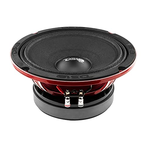 DS18 PRO-EXL84 Loudspeaker - 8", Midrange, Red Aluminum Basket, 800W Max, 400W RMS, 4 Ohms, Ferrite Magnet - for The People Who Live and Breathe Car Audio (1 Speaker)