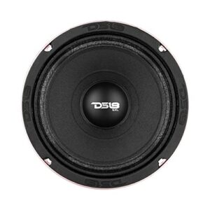 DS18 PRO-EXL84 Loudspeaker - 8", Midrange, Red Aluminum Basket, 800W Max, 400W RMS, 4 Ohms, Ferrite Magnet - for The People Who Live and Breathe Car Audio (1 Speaker)