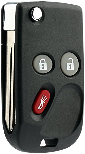 KeylessOption Keyless Entry Remote Fob Car Flip Ignition Key Replacement for Trailblazer Envoy