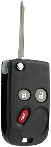 KeylessOption Keyless Entry Remote Fob Car Flip Ignition Key Replacement for Trailblazer Envoy