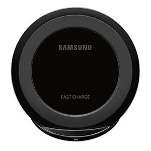 Samsung Qi Certified Fast Charge Wireless Charging Pad + Stand - Supports wireless charging on Qi compatible smartphones - Black