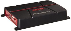 pioneer gm-a4704 4-channel bridgeable amplifier,black/red