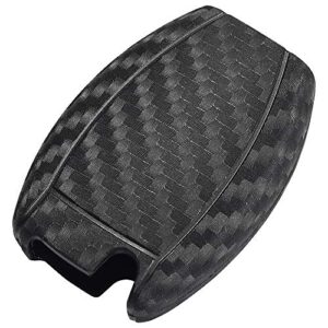 Lcyam Key Fob Cover Case Carbon Fiber Pattern for Mercedes Benz C E M S CLS CLK GLK GLC G Class CLA GLK350 GLA 250 C300 AMG 2019 GLC 300