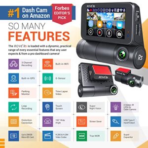 ROVE R3 Dash Cam | Hardwire Kit | 512GB Micro SD Card