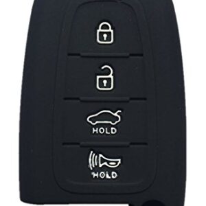 Rpkey Silicone Keyless Entry Remote Control Key Fob Cover Case protector Replacement Fit For Hyundai Elantra GT Genesis Genesis Coupe Sonata Veloster Tucson Kia Optima Rio Forte Koup Soul Sportage