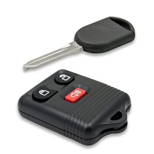 Keyless2Go Replacement for Keyless Entry Car Key Fob Vehicles That Use 3 Button CWTWB1U331, with New Uncut 80 Bit Transponder Ignition Car Key H85