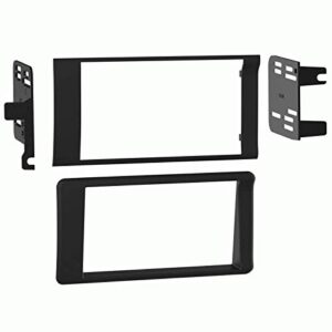 carxtc double din install car stereo dash kit for a aftermarket radio fits 1998-2001 dodge ram pickup 1500, 2500, 3500 trim bezel is black