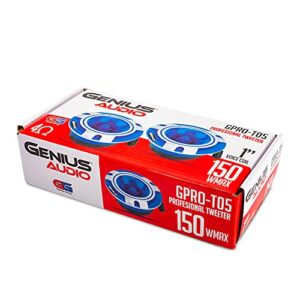 Genius GPRO-T05 1" 150 Watts-Max Tweeter Car Audio Aluminium Diaphragm 4-Ohms Pair