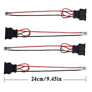 4 Pack Speaker Wire Harness Adapter Replacement for Volkswagen Speaker Harness VW Jetta GLI GTI Beetle Golf Passat Polo Car Speaker Connector Harness Adapter