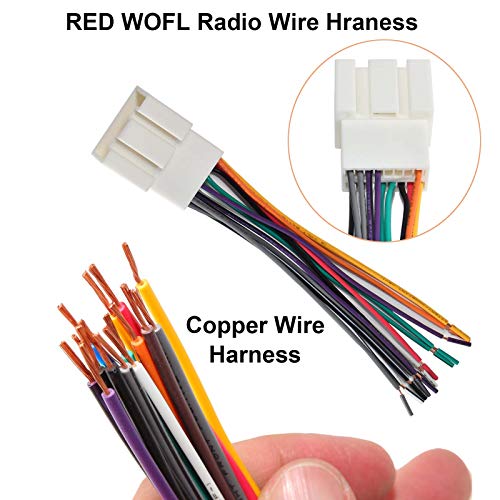 RED WOLF Radio Wire Harness for Ford F150 Escape Explorer Lincoln Mercury 1995-2007 Aftermarket Stereo Wiring Cable Plug