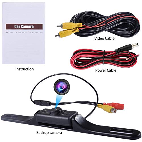 Truck Backup Camera,4 PIN cab cam Rearview/Front View Camera Mirror Image Parking Line Switch ON/Off for Travel Trailer/Pickup/Van/Fifth Wheel/RV Camper Angle