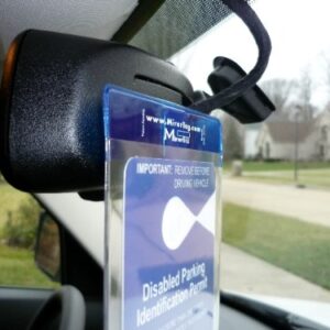 JL Safety 2 MirorTag Bronze Tag Holders Easily Display & Put Away a Handicap Parking Placard. Magnetically snap Your Tag On & Off to Magnet adhered Behind Rearview Mirror. 2 Included- Made in USA