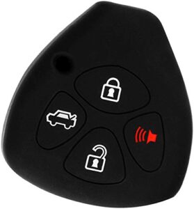 keyguardz keyless entry remote car key fob outer shell cover soft rubber protective case for toyota scion hyq12bby