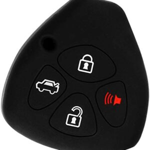 KeyGuardz Keyless Entry Remote Car Key Fob Outer Shell Cover Soft Rubber Protective Case For Toyota Scion HYQ12BBY