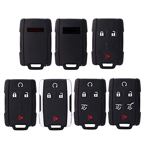 DOHON Car Key Fob Cover for GMC Sierra Yukon Cadillac Chevrolet Silverado Colorado Keyless Remote Case, 1PC, Red