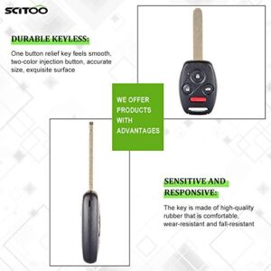 SCITOO 1X Keyless Entry Remote Control Key Fob fits 2008-2012 for Honda for Accord 2009-2015 for Honda for Pilot 5WK4930