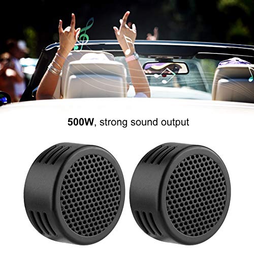 Car Audio Speaker, 12V 500W Mini Car Sound Speaker Audio System Tweeter 200mm 98dB Loudspeaker Automobile Speaker Black