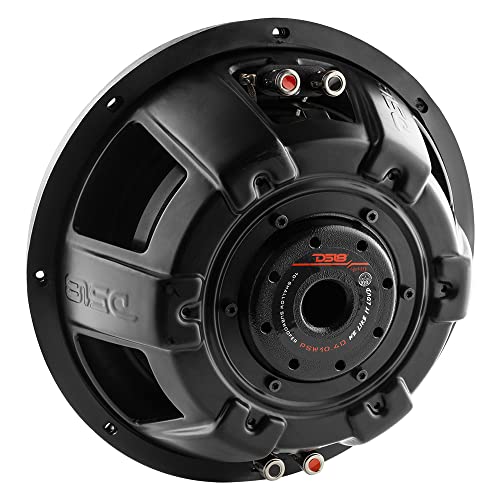 DS18 PSW10.4D 10" Shallow Mount Subwoofer 1000 Watts Max Power 500 Watts RMS Dual Voice Coil 4+4 OHMS Water Resistant - Best Sub for Tight Spaces in Car & Trucks - 1 Speaker