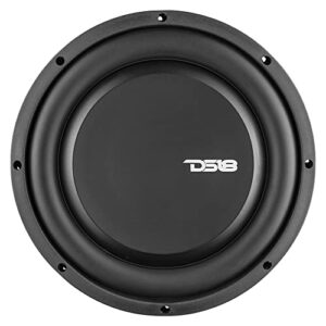 DS18 PSW10.4D 10" Shallow Mount Subwoofer 1000 Watts Max Power 500 Watts RMS Dual Voice Coil 4+4 OHMS Water Resistant - Best Sub for Tight Spaces in Car & Trucks - 1 Speaker