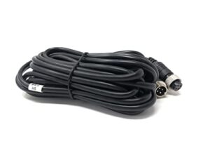 accugps 15 ft car 4pin aviation video extension cable for cctv rearview camera and backup monitor