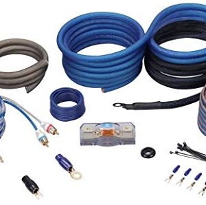 Rockville RWK4CU 4 AWG Gauge 100% Copper Complete Amp Installation Wire Kit OFC