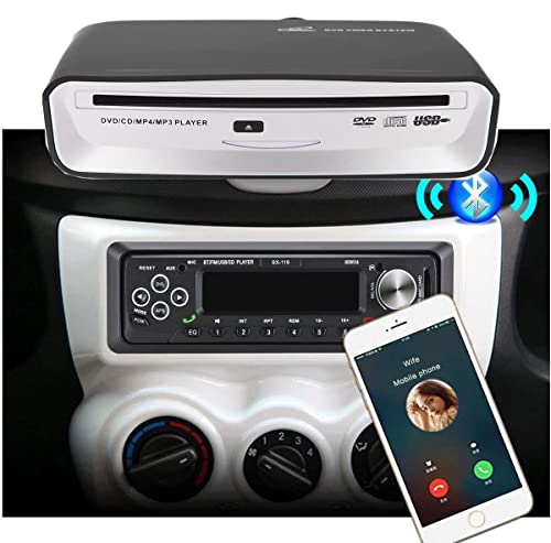 Portable Car CD Player | External USB Vehicle CD Player for Car Android Navigation Plug and Play (for Android 4.4 and Above System Only)