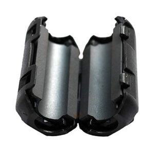 12pcs inner diameter 9mm 0.35 inch noise filter ferrite core ferrite clamps ferrite clip ferrite chokes ferrite snap ferrite bead 2035-0930 black